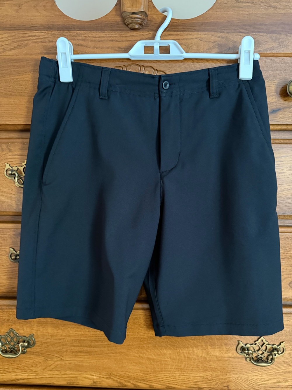 Teen boy’s Under Amour Black Performance Shorts